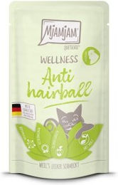 Produktbild von MjAMjAM Nassfutter Katze Wellness - Anti Hairball 12 x 125 g Huhn