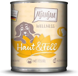 Produktbild von MjAMjAM Nassfutter Wellness Haut & Fell Huhn - 800 g