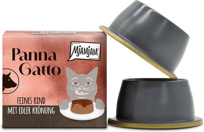 Produktbild von MjAMjAM Panna Gatto feines Rind mit edler Krönung - 24 x 80 g