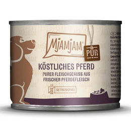 Produktbild von Mjamjam Pferd pur Hundefutter - 6 x 200 g