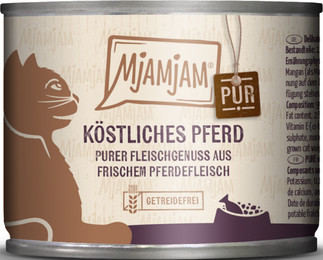 Produktbild von Mjamjam Pferd pur Katzenfutter - 6 x 200 g