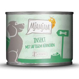 Produktbild von MjAMjAM Premium Nassfutter für Hunde Insekt und Hühnchen - 200 g