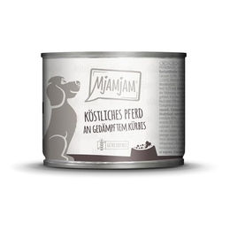 MjAMjAM Premium Nassfutter für Hunde Pferd an gedämpften Kürbis - 6 x 200 g – Bild 1 von 6