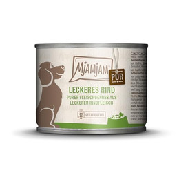 Produktbild von MjAMjAM Premium Nassfutter für Hunde Rind pur - 6 x 200 g