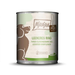Produktbild von MjAMjAM Premium Nassfutter für Hunde Rind pur - 6 x 800 g
