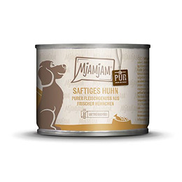 Produktbild von MjAMjAM Premium Nassfutter für Hunde saftiges Huhn pur - 6 x 200 g