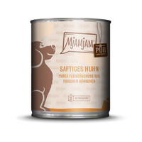 Produktbild von MjAMjAM Premium Nassfutter für Hunde saftiges Huhn pur - 6 x 800 g
