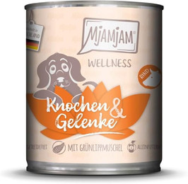 Produktbild von MjAMjAM Premium Nassfutter für Hunde Wellness Knochen & Gelenke Rind - 800 g