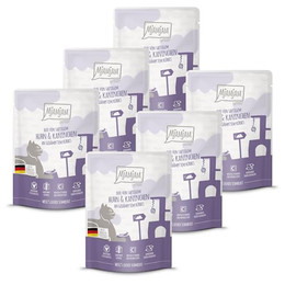 Produktbild von MjAMjAM Premium Nassfutter für Katzen DUO Hühnchen & Kaninchen mit Kürbis - 6 x 300 g