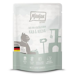 MjAMjAM Premium Nassfutter für Katzen Duo Kalb & Hering - 300 g – Bild 1 von 6