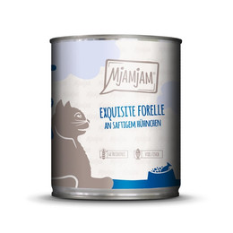 Produktbild von MjAMjAM Premium Nassfutter für Katzen - Forelle an Hühnchen - 6 x 800 g