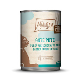 Produktbild von MjAMjAM Premium Nassfutter für Katzen Gute Pute pur - 6 x 400 g
