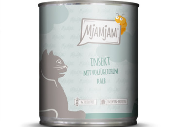 Produktbild von MjAMjAM Premium Nassfutter für Katzen Insekt und Kalb - 6 x 800 g