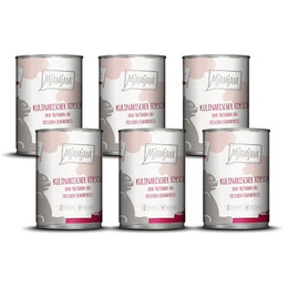 Produktbild von MjAMjAM Premium Nassfutter für Katzen kulinarischer Hirsch und Truthahn an frischen Cranberries - 6 x 400 g