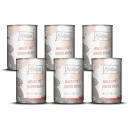 Produktbild von MjAMjAM Premium Nassfutter für Katzen Mahlzeit mit Herzen - 6 x 400 g