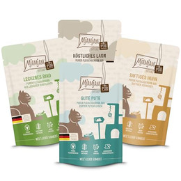 Produktbild von MjAMjAM Premium Nassfutter für Katzen Purer Fleischgenuss - 12 x 125 g
