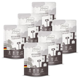 Produktbild von MjAMjAM Premium Nassfutter für Katzen Quetschie Pferd an Kürbis - 6 x 300 g