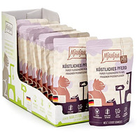 Produktbild von MjAMjAM Premium Nassfutter für Katzen Quetschie Pferd pur - 12 x 125 g