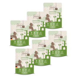 Produktbild von MjAMjAM Premium Nassfutter für Katzen Quetschie Purer Fleischgenuss Rind pur - 6 x 300 g