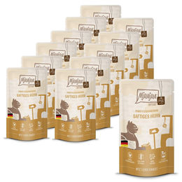 Produktbild von MjAMjAM Premium Nassfutter für Katzen Quetschie saftiges Hühnchen pur - 12 x 125 g