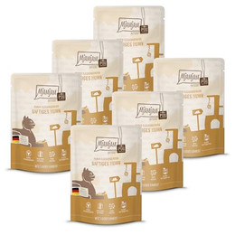Produktbild von MjAMjAM Premium Nassfutter für Katzen Quetschie saftiges Hühnchen pur - 6 x 300 g