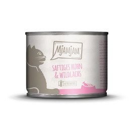 Produktbild von MjAMjAM Premium Nassfutter für Katzen saftiges Huhn und Wildlachs - 6 x 200 g