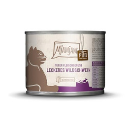 Produktbild von MjAMjAM Premium Nassfutter für Katzen Wildschwein pur - 6 x 200 g
