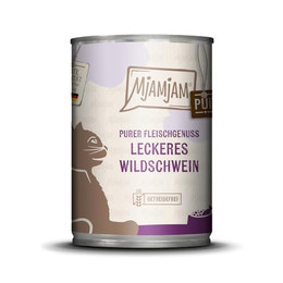 Produktbild von MjAMjAM Premium Nassfutter für Katzen Wildschwein pur - 6 x 400 g