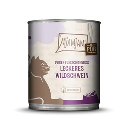 Produktbild von MjAMjAM Premium Nassfutter für Katzen Wildschwein pur - 6 x 800 g