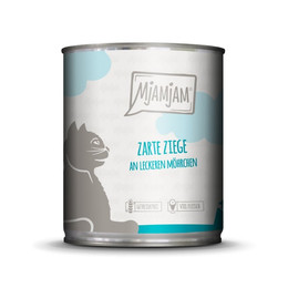 Produktbild von MjAMjAM Premium Nassfutter Katze Ziege und Möhrchen - 6 x 800 g