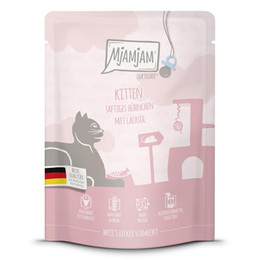 Produktbild von MjAMjAM Premium Nassfutter Kitten saftiges Hühnchen mit Lachsöl - 300 g