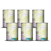 Produktbild von MjAMjAM Premium Nassfutter Senior Duo Ente & Kaninchen - 6 x 400 g