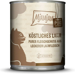 Produktbild von MJAMJAM Purer Fleischgenuss 800g Dose Katzennassfutter 6 x 800 Gramm köstliches Lamm pur
