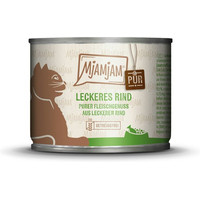 Produktbild von MJAMJAM Purer Fleischgenuss Katzennassfutter Rind - 12 x 200 g