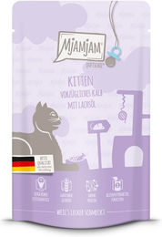 Produktbild von MjAMjAM Quetschie Kitten Kalb mit Lachsöl - 48 x 125 g