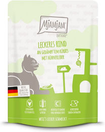 Produktbild von MjAMjAM Quetschie leckeres Rind an gedämpftem Kürbis - 24 x 300 g