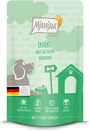 Produktbild von MjAMjAM - Quetschie Mahlzeit 125g MjAMjAM Hund Sparpaket 24x125g Insekt mit Hühnchen