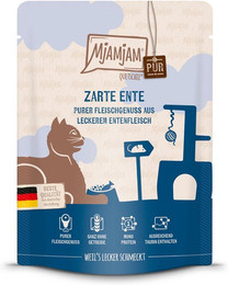 Produktbild von MjAMjAM Quetschie Nassfutter für Katzen - zarte Ente pur - 300 g
