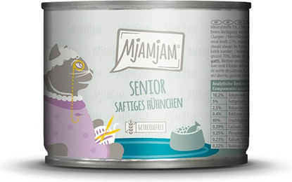 Produktbild von MjAMjAM – Senior 200g MjAMjAM Katze Sparpaket 12x200g Senior - Hühnchen