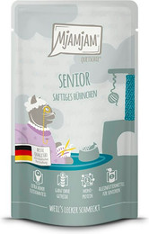 Produktbild von MjAMjAM – Senior 300g MjAMjAM Katze Sparpaket 12x300g Senior Hühnchen