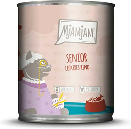 Produktbild von MjAMjAM – Senior 800g MjAMjAM Katze Sparpaket 12x800g Senior - Rind