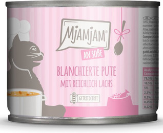 Produktbild von MjAMjAM Soßenschmaus Pute und Lachs Katzen Nassfutter - 6 x 185 g
