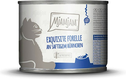 Produktbild von MjAMjAM Sparpaket 12 x  200g Forelle+Hühnchen Katze