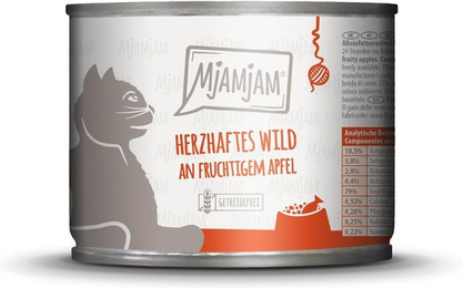Produktbild von MjAMjAM Sparpaket 12 x  200g Wild+Apfel Cat