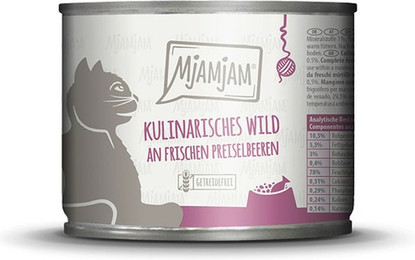 Produktbild von MjAMjAM Sparpaket 12 x  200g Wild+Preiselbeeren Cat