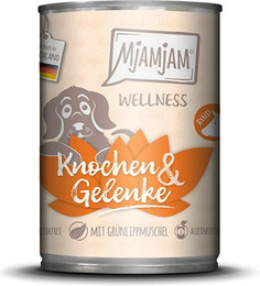 Produktbild von MjAMjAM Sparpaket 12 x  400g Wellness Knochen&Gelenke Dog
