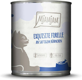 Produktbild von MjAMjAM Sparpaket 12 x  800g Forelle+Hühnchen Cat