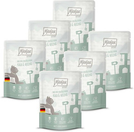 Produktbild von MjAMjAM Sparpaket 24 x  125g Quetschie DUO Kalb&Heri Cat