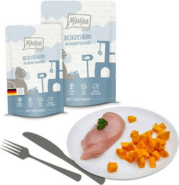 Produktbild von MjAMjAM Sparpaket 24 x  125g Quetschie Huhn+Kürbis Cat