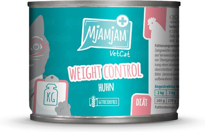 Produktbild von MjAMjAM VetCat Diät Weight Control Huhn - 6 x 200 g